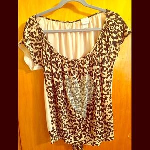Cheetah print Daytrip top